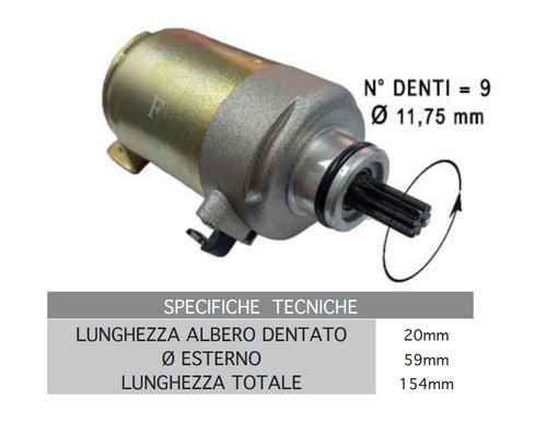 Motorino avviamento aprilia - d'avviamento,